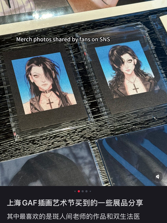 Afterlife Investigation | Duo Protagonists Polaroid Style Print 双生法医 ポラロイド風プリント ― ダブルヒロイン(紙印刷・本物のチェキではありません)