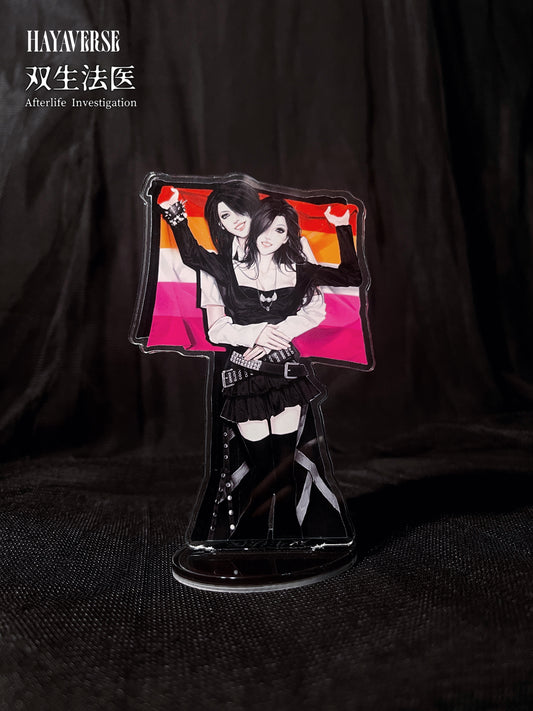 Afterlife Investigation — Flag Acrylic Stand (Duo) 双生法医 旗を持つダブルヒロイン アクリルスタンド